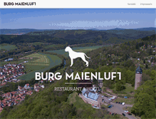 Tablet Screenshot of burg-maienluft.de